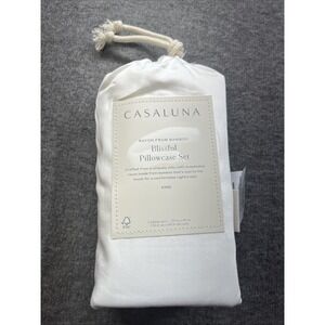King 400 Thread Count Rayon from Bamboo Pillowcases White - Casaluna‎